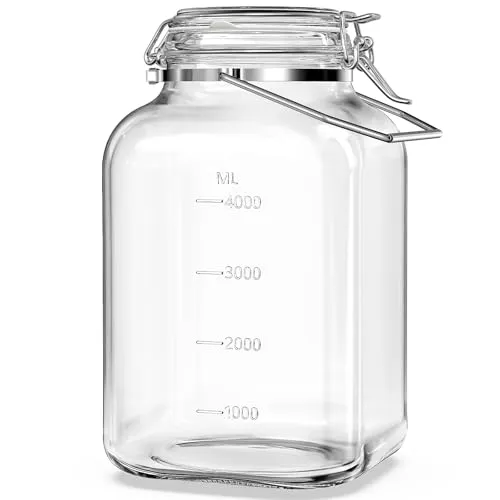 Absovetu Einmachglas mit Bügelverschluss Groß 5,7 Liter von Absovetu