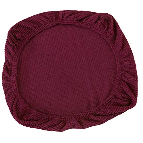 Yourandoll Stretch Stuhlhussen Bezug Husse Stuhlbezug für Bürostuhl Bürodrehstuhl Drehstuhl Stuhl Sitzbezug (Dunkelviolett)