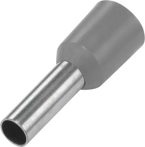 Produktbild TRU Components 1091282 Aderendhülse 4mm² Teilisoliert Grau 100St.