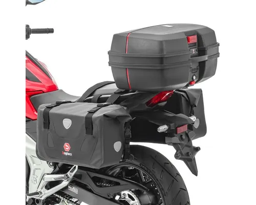 Bagtecs Kofferset Satteltaschen Set für Suzuki SV 650 / S + Topcase TP8