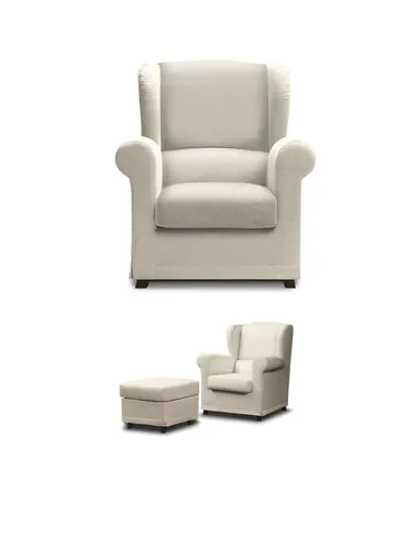 Loungesessel Cocktailsessel Relaxsessel mit Hocker - Moderner Loungesessel mit Hocker, ideal für Wohnzimmer oder Arbeitszimmer. Bequeme Polsterung und stilvolles Design bieten optimalen Sitzkomfort.
