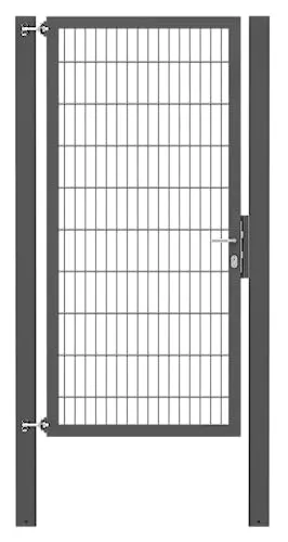 Alberts Einzeltor Flexo Plus anthrazit 100 cm x 200 cm - Fußgängertor mit stabiler Stahlkonstruktion, ideal zum Einbetonieren. Inklusive Zubehör für einfache Montage, elegante anthrazit Oberfläche, robust und langlebig.