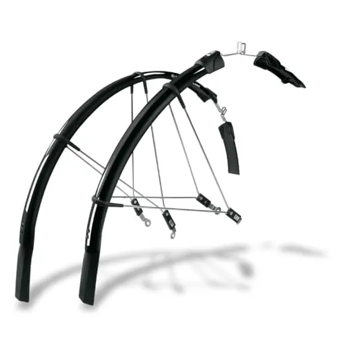 SKS GERMANY RACEBLADE LONG - Schutzblech-Set für Rennräder, superleicht mit extra langem Spoiler und Quick-Release-Befestigung, Made in Germany