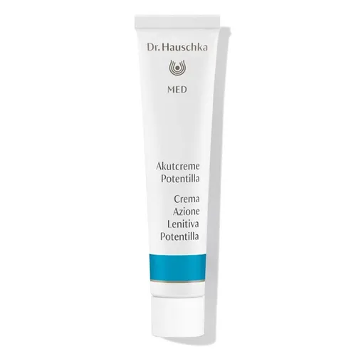 Dr. Hauschka Gesichtspflege Med Potentilla Soothing Cream - Tagespflege mit beruhigender Wirkung, ideal für empfindliche Haut und spendet intensive Feuchtigkeit in einer handlichen 20 ml Tube.