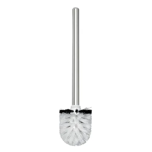 Spirella Edelstahl WC Schwarz-Ersatz Toilettenbürste-Klobürste-Bürste-Ersatztoilettenbürste-Ersatzbürste für die Serien Level, Quadro, Black, Unique