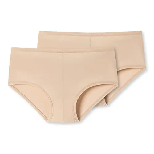 Uncover by Schiesser - Damen - Shorty - 2er Pack (XL Sand)