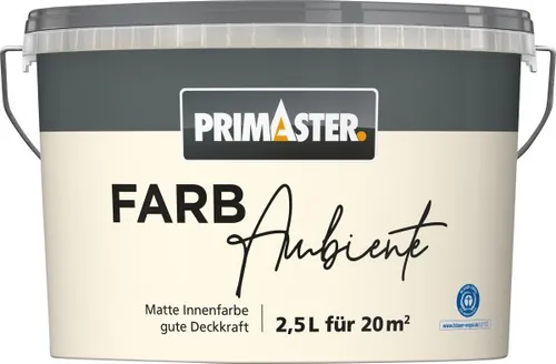 Produktbild Primaster Farbambiente Wandfarbe matt Kaschmir 2,5 L