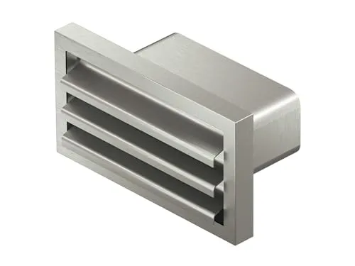 Flachkanalsystem 150 optimAIRo Mauerkasten Edelstahl - Abluftrohre & -schläuche, hochwertiger Edelstahl Mauerkasten mit innenliegender Rückstauklappe für optimale Luftzirkulation und effizienten Luftaustausch.
