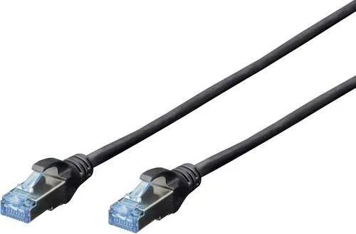 DIGITUS LAN Kabel Cat 5e - 2m RJ45 Netzwerkkabel, geschirmt und ideal für Gigabit-Netzwerke mit hoher Übertragungsgeschwindigkeit