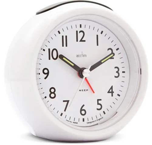 Christoffel Wecker Acctim - Wecker Acctim mit schleichender Sekunde und Snooze-Funktion, ideal für sanftes Aufwachen und angenehmes Licht im Schlafzimmer.