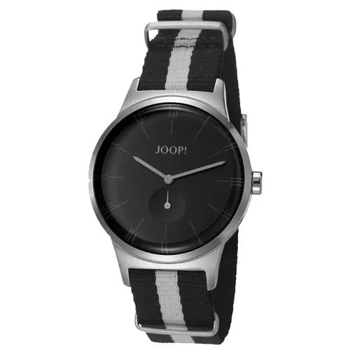 Joop! Herrenuhr JP 101741002 JP Jack Silver - Elegante Armbanduhr für Herren mit kratzfestem Gehäuse und sportlichem Textilarmband, ideal für jeden Anlass.