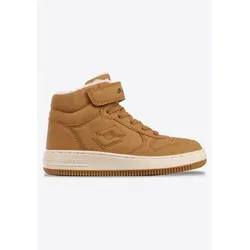 Sneaker LOTTO für Kinder, Gr. 31, beige - Sportliche Kinder-Sneaker mit kuschelig-wärmendem Futter, ideal für Herbst und Winter. Bequem mit Klettverschluss und elastischer Schnürung, für Spaß und Bewegung im Freien.