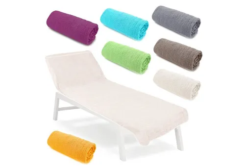 heimtexland Liegenauflage Liegestuhl Schonbezug Frottee Liegestuhlauflage, (Typ772, 1 St), saugstark, schnelltrocknend, hygienisch