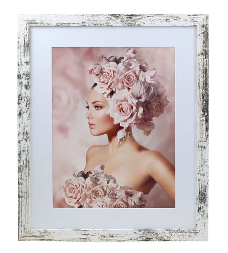 IDEAL TREND Bilderrahmen Bilderrahmen Holz Rahmen Plexi Acryl Collage Wanddeko Poster quadratis