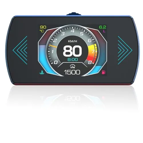 GOFORJUMP P12 5.8 TFT OBD2 Hud Head Up Display Digitaler Auto Geschwindigkeit Projektor Bordcomputer OBD2 Tachometer Windschutzscheibe Projektor