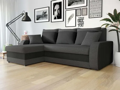MIRJAN24 Ecksofa Kris Lux mit Schlaffunktion - Ecksofa in L-Form mit zwei Bettkästen und Kissen-Set, ideal für platzsparende Lösungen und schnellen Schlafkomfort. Lieferung innerhalb von 5 Tagen!