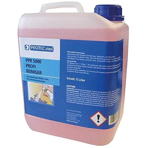 Profi-Reiniger Kanister 5L PROTEC.CLASS PPR5000 - Elektroinstallation Anschlussstücke, langlebiger Edelstahlkanister mit 5L Fassungsvermögen, ideal für die Reinigung von Elektromaterialien.