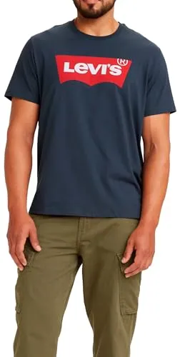 Levi's Herren Graphic Set-In Neck T-Shirt, Batwing Logo, Dress Blues, S - T-Shirts für Herren, aus hochwertiger Baumwolle für ultimativen Tragekomfort und stylisches Design.
