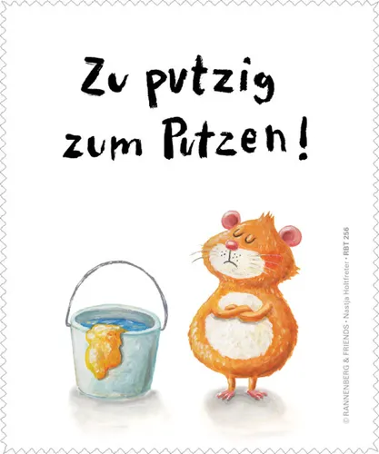 Brillenputztuch - „Zu putzig“ 15 x 18cm