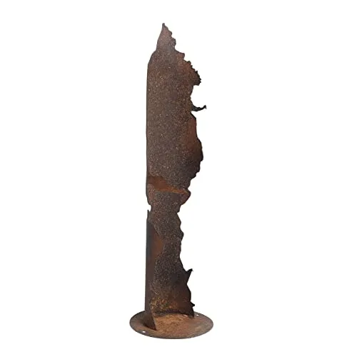 ESTEXO Dekosäule Rostsäule Edelrost Gartendeko Säule Pflanzsäule Rost Garten Blumensäule 54 cm