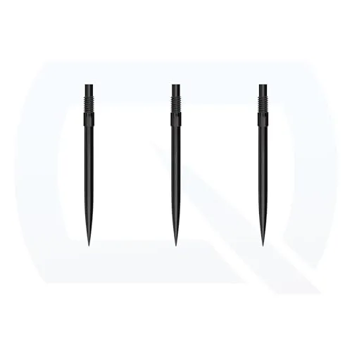 Harrows Quick Point Steeltip Dartspitzen | Ersatz-Dartspitzen in Schwarz & Silber | 26mm, 30mm, 35mm, 40mm & 42mm | Kompatibel mit QP System (Black, 30MM)
