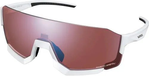 Shimano Unisex Brille Aerolite HC white - Sportbrille mit RIDESCAPE HC Technologie für optimalen UV-Schutz und klare Sicht bei jedem Wetter. Ideal für Radfahrer und Outdoor-Enthusiasten.
