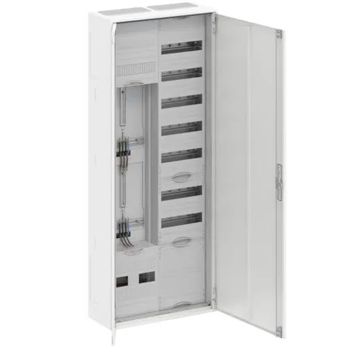 WITTKOWARE Komplett-Zählerschrank, 2x 3-Punkt Zählerplatz 2-stöckig, Verteilerfeld mit APZ, Maße (HxBxT): 1450x550x210mm