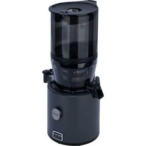 Hurom H-330P Charcoal Entsafter - Slow Juicer in elegant Grau, ideal für gesunde Säfte mit maximaler Nährstoffausbeute – perfekt für Gesundheitsbewusste!