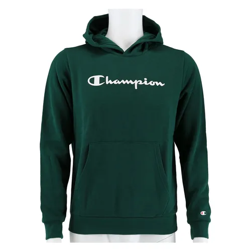 Champion Kapuzenpullover Hoodie Big Logo Print waldgrün Kinder - Bekleidung Kinder - Bequemer, gefütterter Hoodie mit sportlichem