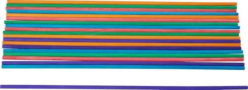 VBS Holz-Rundstäbe farbig 50 cm 20 Stück Rundstab Holzstäbe Stab Holzstab Ø 8 mm, 20 Stück