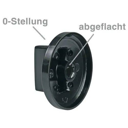 NEU Backofen Herd Ofen 9-teilig schwarz Knebelset Drehschalter Knepbel Universal