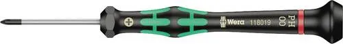 Wera 2050 05118019001 Elektronik- u. Feinmechanik Kreuzschlitz-Schraubendreher PH 00 Klingenlänge: 40 mm