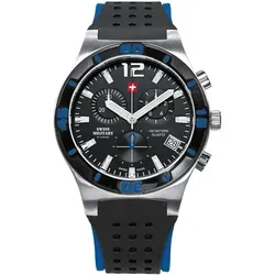 Swiss Military Herrenuhr Chronograph SM34015.08 - Schwarz/Schwarz