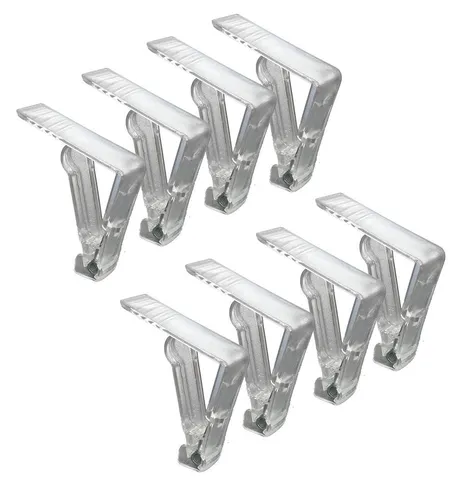 8er Set Tischtuchklammer transparent Tischtuchklammer Tischklammer Tischdecken