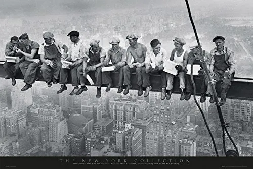 GB EYE LTD FP0432 Maxi-Poster New York, Männer auf einem Stahlträger, 61 x 91,5 cm