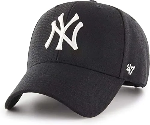 '47 New York Yankees Black MLB Most Value P. Snapback Cap One-Size - Sportfan Mütze mit modernem Design, strukturierte Krone und praktischen Klettverschluss für perfekten Sitz.