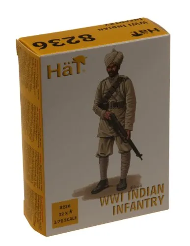 Hät 8236-1/72 WWI Indian Infantry, Mittel, Erdton