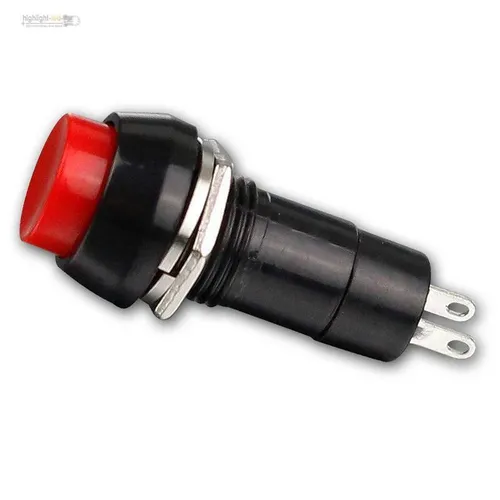 Drucktaster Ø18mm ROT Taster Öffner 250V/1A zB für LEDs