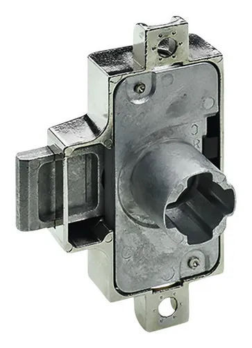 Hettich Drehstangenschloss-Set, 9207074, D25, MET, vernickelt