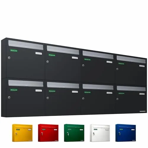 AL Briefkastensysteme Basic 8er Briefkasten von AL Briefkastensysteme