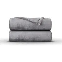 Bestlivings Kuscheldecke Mirabella Cashmere Touch 130 x 170 cm Hellgrau