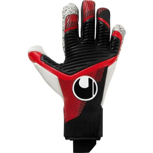 UHLSPORT Herren Handschuhe Powerline Supergrip+ Flex HN - Torwarthandschuhe mit SUPERGRIP+-Schaum für ultimativen Grip bei allen Wetterbedingungen. Ideal für Profis und Hobby-Torhüter, die Sicherheit und Komfort suchen.