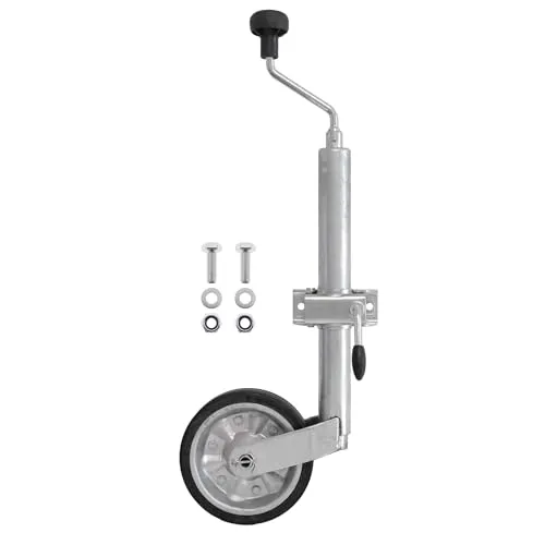 The Drive | Stützrad 300kg | für PKW Anhänger | mit Ø 48mm Rohr | Bugrad | Laufrad | passend für AL-KO 1222437 | Vari. (mit Klemmhalter und Schraubensatz)