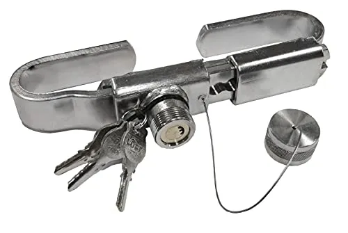 Vorhängeschloss für Diebstahlsicherung, verstellbar, von 239 bis 315 mm, 40 mm, Edelstahl, LKW-Türschloss, für Container, Halteanhänger mit Fehlschlag, Plattform und Kühlschränken