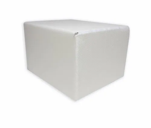 Dibapur Bandscheibenwürfel mit Weißen Bezug, Stufenlagerung, Stufenlagerungswürfel, Stufenbett, Reha, Orthopädischer, Positurkissen, Lagerungskissen, Stufenlagerung - 55 cm x 45 cm x 35cm