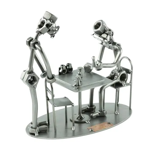 Steelman24 Dekofigur Schachspieler - Wunderschöne Dekofigur eines Schachspielers, perfekt für Liebhaber von strategischen Spielen und stilvollem Wohndesign.