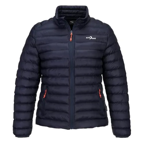 Blue Wave Damen Steppjacke Ornella - Packbare Steppjacke in Marine, Größe 40 - Leichte Damen Steppjacke mit praktischer Packfunktion. Ideal für wechselhaftes Wetter, bietet angenehme Wärme und Bewegungsfreiheit dank 2-Wege-Reißverschluss. Perfekt für Freizeit und Reisen, inklusive praktischem Beutel.