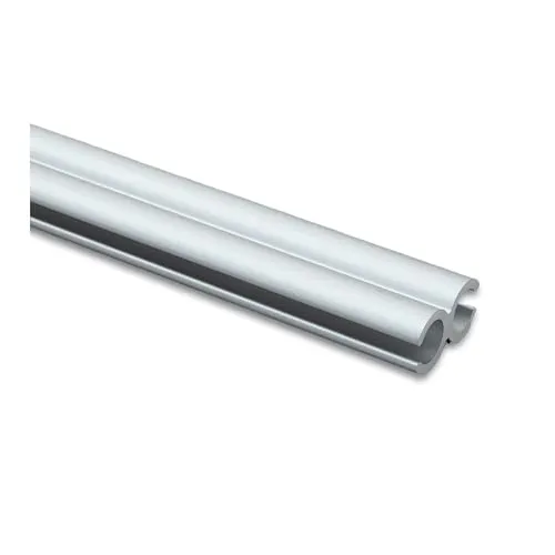 Hummelladen Alu Doppelkederschiene 1,2 Meter Kederleiste Ø8mm (passend für 5-7mm Keder)