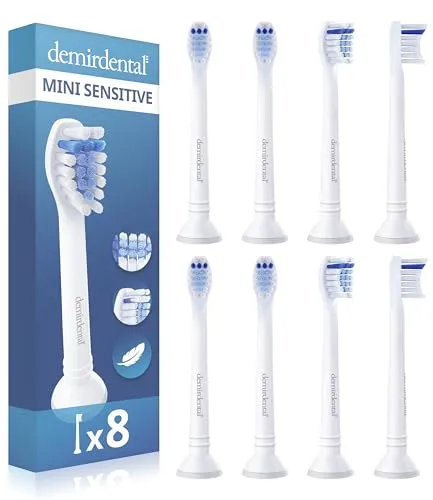 8er demirdental Mini Sensitive Aufsätze für Philips Sonicare