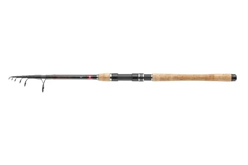 DAIWA Ninja X Tele Spin 807M - 2,40m, 15-45g - Angelrute mit 7 Teilen, ideal für passionierte Angler. Leicht und schnell, perfekt für den Transport und vielseitig einsetzbar.